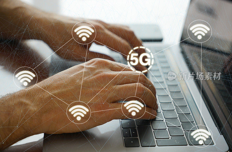 5G wifi技术数字概念